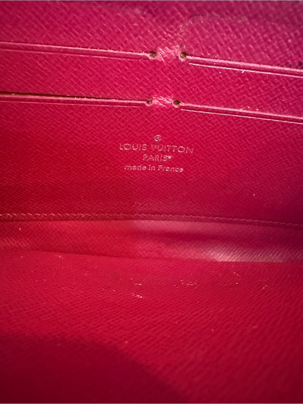 Louis Vuitton Authentic Berry Epi Zippy Wallet MI1162 - Picture 7 of 10